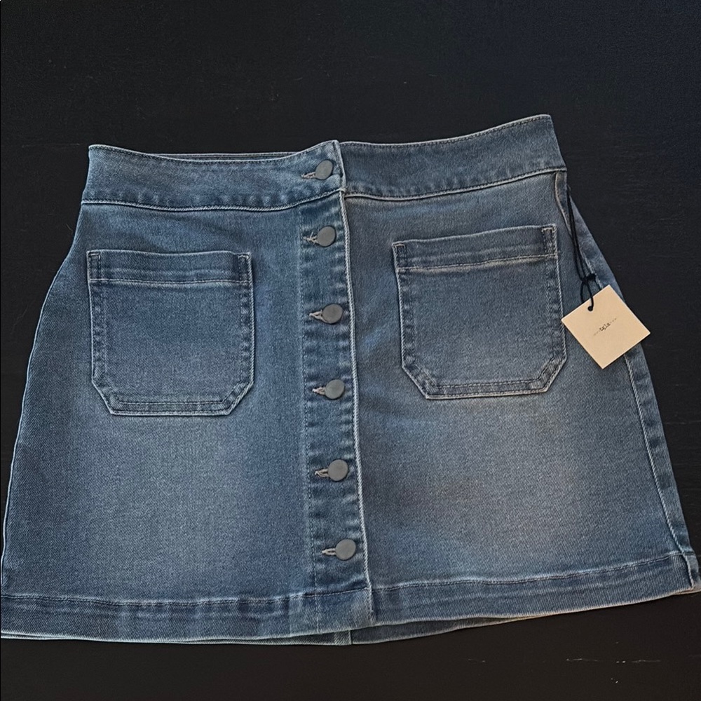 Classic Blue Denim Mini Skirt